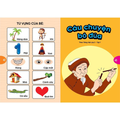 Sách - Phát Triển Tư Duy Và Ngôn Ngữ Cho Bé - Truyện Đọc Bằng Hình Ảnh - Truyện Ngụ Ngôn Việt Nam Đặc Sắc - Combo 2 Cuốn - Việt Thư