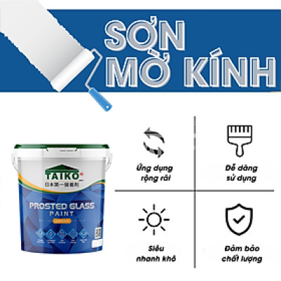 10 Kg Keo Sơn Mờ Kính Chống Nhìn Trộm TAIKOMI, Keo Sơn Bóng Mờ Kính Văn Phòng, Mờ Kính Cửa Sổ, Nhà Tắm, Phòng Ngủ
