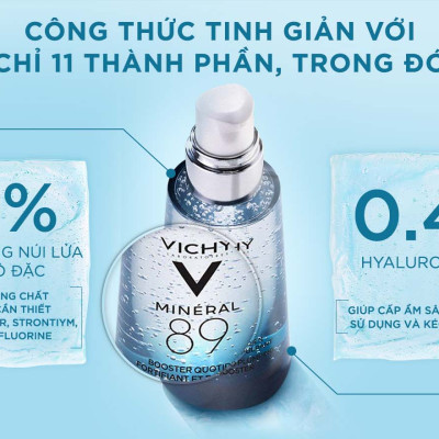Set Dưỡng Chất Khoáng Cô Đặc Giúp Phục Hồi Và Bảo Vệ Da Vichy Minéral 89 50ml + 10ml