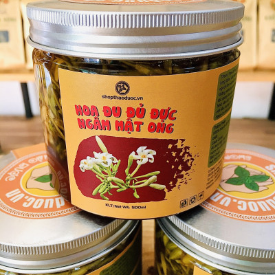 Hoa đu đủ đực ngâm mật ong rừng ĐắkLắk 500ml Shop Thảo Dược