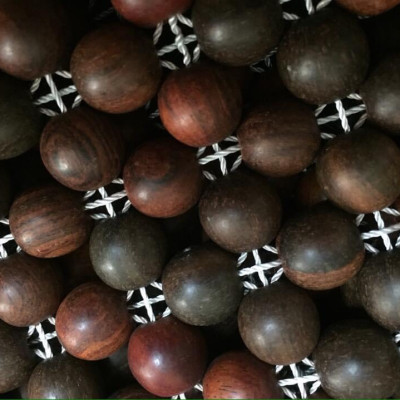 Chiếu Hạt Gỗ Trắc Mộc kích thước 1,8mx2m hạt 1.8cm - Chiếu gỗ Mian ( video , hình thật )