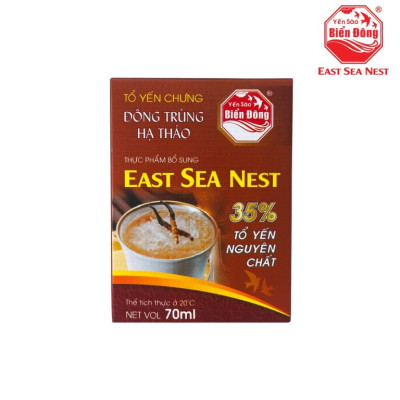 Yến Chưng Sẵn Đông Trùng Hạ Thảo YẾN SÀO BIỂN EAST SEA NEST hủ 70ml