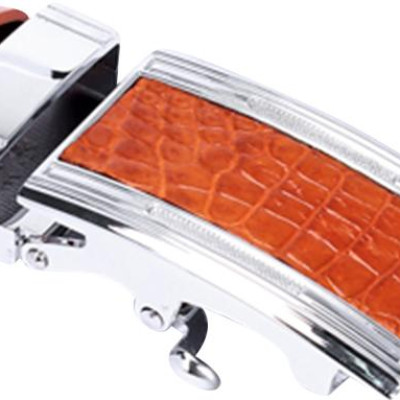 Thắt Lưng Nam Da Cá Sấu Nguyên Con Huy Hoàng HT4206 (120 x 3.5 cm) - Vàng