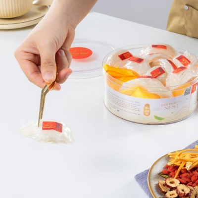 [CHÍNH HÃNG] Yến Sào Hoàng Kim - Hộp Quà Vạn Thịnh Kim (50g Yến Thượng Hạng & 4 Hũ Yến Mix 2 Vị) - Quà Tết Doanh Nghiệp, Đối Tác Cao Cấp