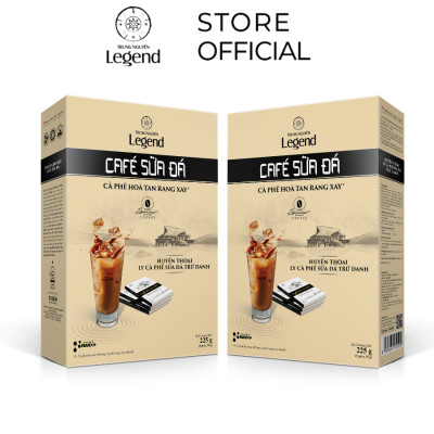 Combo 2 Hộp Cà Phê Trung Nguyên Legend Sữa Đá – Hộp 9 Gói – Cà Phê Hòa Tan Pha Đá Chuẩn Vị Việt