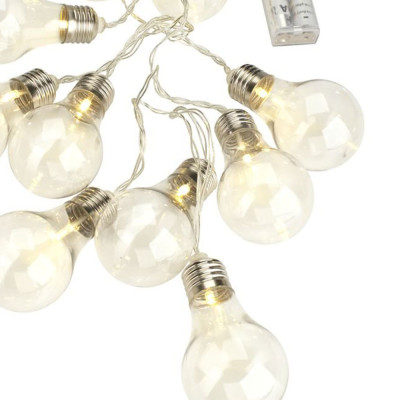 Dây đèn led | JYSK Filip | 10 bóng màu trắng | 165cm