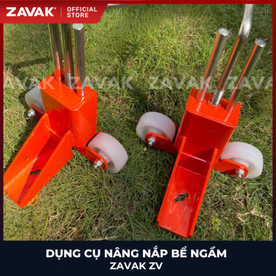 Dụng Cụ Nâng Nắp Bể Ngầm Inox ZAVAK ZV50 (<50kg) Phụ Kiện Mở Khóa Bulong Nắp Bể ngầm