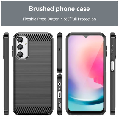 Ốp lưng chống sốc vân kim loại cho Samsung Galaxy A24 4G hiệu Likgus (chuẩn quân đội, chống va đập, chống vân tay) - Hàng nhập khẩu