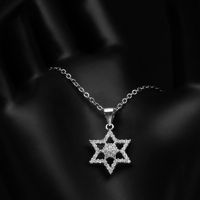 Dây Và Mặt Dây Chuyền Bạc Hiểu Minh DMD177S ngôi sao 6 cánh