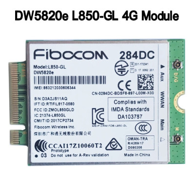 Card WWAN 4G Dell DW5820e (Fibocom Model: L850-GL) dùng cho laptop dell Precision 3541, 3551, 3561, Latitude 5500, 5501, 5401, 5400, 3301, 3500, 5310, 3510, 5511 - Card LTE WWAN DW5820e cho Laptop Dell - Hàng chính hãng