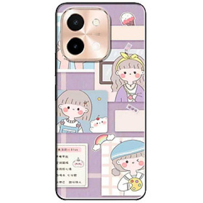 Ốp lưng cho Vivo Y03 - Y03T - Y18 - Y18S - Y18T - Y27 5G - Y28 4G - Y36 - Bốn Cô Gái - Hàng Chính Hãng