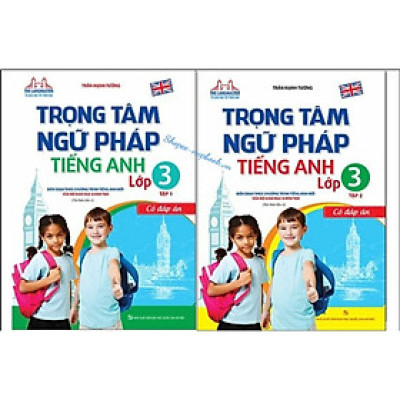 Sách - ComBo Trọng Tâm Ngữ Pháp Tiếng Anh - Lớp 3 - Tập 1 + Tập 2 (Có Đáp Án)