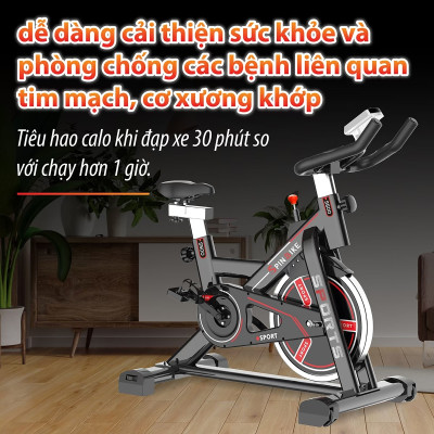 BG Xe đạp tập thể thao đa năng trong nhà SPINING BIKE S500 BLACK mới (hàng nhập khẩu)