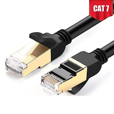 Ugreen UG11271NW107TK 5M màu Đen Cáp mạng LAN CAT7 STP chống nhiễu - HÀNG CHÍNH HÃNG