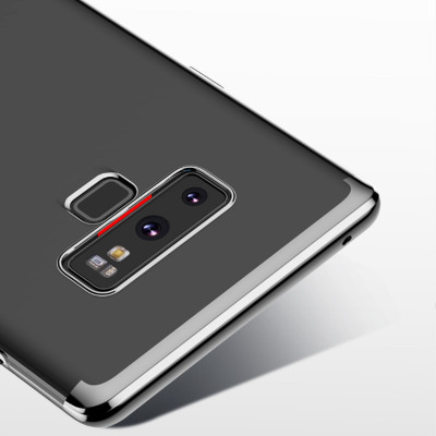 Ốp lưng dành cho Samsung Galaxy Note 9 TPU dẻo trong suốt viền màu nano BASEUS - Hàng Nhập Khẩu 