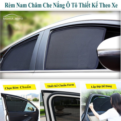 Rèm che nắng, Chắn nắng nam châm dành cho xe ô tô Kia Rio