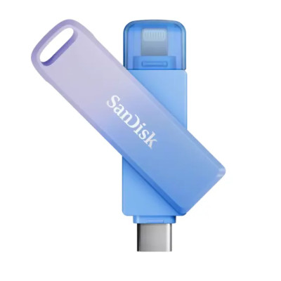 USB 128GB Sandisk 2 đầu USB Type-C + L.ightning  Phone Drive SDIXD0N-128G-GN6TP - Hàng chính hãng - Hàng chính hãng