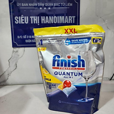 Túi 36 viên rửa chén Finish Quantum Max Dishwasher Tablets Apple Lime Blast QT09447 - hương chanh, táo