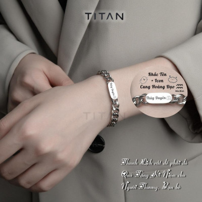 Vòng đôi Khắc Tên theo yêu cầu, vòng nam nữ lắc ngắn, quà tặng tình yêu cho bạn trai bạn gái, bạc