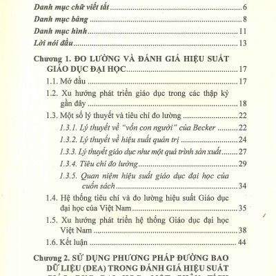 Phân Tích Hiệu Suất Của Giáo Dục Đại Học Ở Việt Nam - Trịnh Thanh Hải, Trần Trung (Đồng chủ biên)
