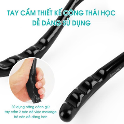 Dụng Cụ Massage Đa Năng Công Thái Học Hỗ Trợ Cổ Vai Gáy 2 Banh 34X18Cm