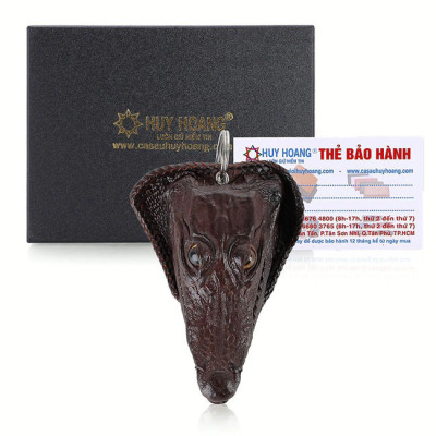 Móc khóa đầu cá sấu Huy Hoàng cỡ lớn màu nâu đất HC8286