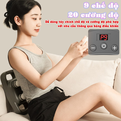 Máy massage đấm lưng và giãn cơ cầm tay Nikio NK-272 Pro - 6 đầu độc đáo cho hiệu suất giãn cơ gấp 6 lần | OKbuy