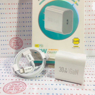 Bộ sạc nhanh LI-TOP GaN AT17 chân Ios (L) công suất PD 30W, có chứng nhận 3C tiêu chuẩn quốc gia, hàng chính hãng bảo hành 12 tháng
