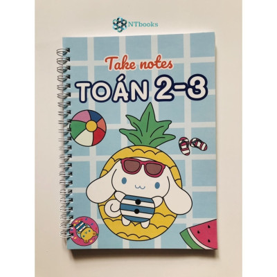 Sách Takenote lớp 2-3: Toán + Tập Làm Văn + Tiếng Anh 3-12 khổ A5 (Phiên Bản Mới Nhất)
