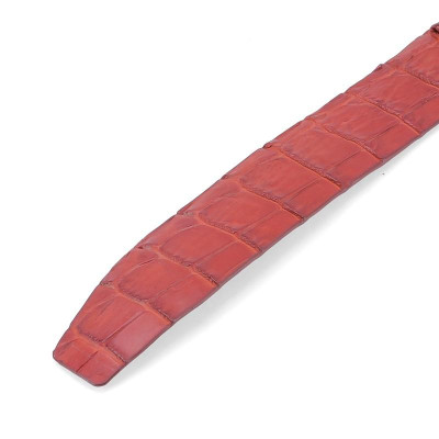 HP4222-4223-4724-4726 - Thắt lưng nam da cá sấu Huy Hoàng nguyên con 4P bát gài màu đen, nâu đất, nâu đỏ, vàng