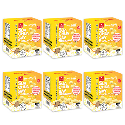 Sữa chua sấy thăng hoa Yumi Yumi vị chuối hộp 30g (10 g x 3 gói)