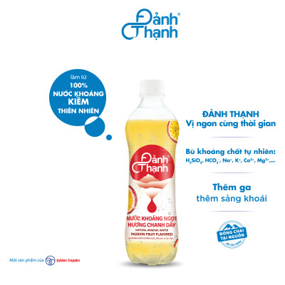 Thùng 24 chai Nước Khoáng Thiên Nhiên Đảnh Thạnh Khoáng Chanh Dây 430ml