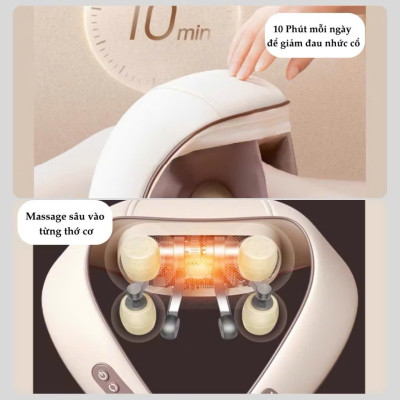 Máy Massage Cổ Vai Gáy Hồng Ngoại 6D YM-K18, Đai Mát Xa Toàn Thân Hỗ Trợ Thư Giãn - Giao Màu Ngẫu Nhiên - HÀNG CHÍNH HÃNG MINIIN