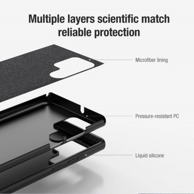 Ốp lưng dành cho Samsung S22 Ultra Camshield Silky chống sốc Nillkin - Hàng nhập khẩu