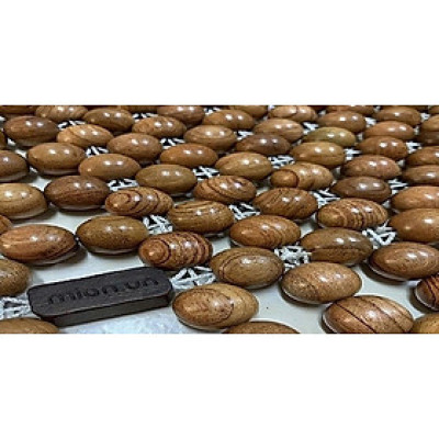 Chiếu Hạt Gỗ Hương Cao Cấp - Kích Thước 2,2mx2m hạt 1.8cm ( video , hình thật )