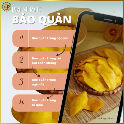 XOÀI SẤY MUỐI ỚT TÂN LỘC PHÁT 1KG GỒM 2 BỊCH 500G