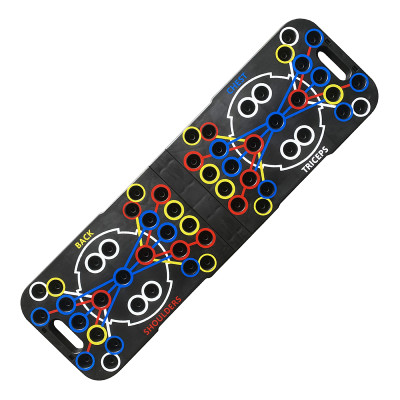 Dụng cụ hít đất RH006 tập thể thao tại nhà kèm bàng chỉ dẫn theo màu sắc tập trung các nhóm cơ chính - Kèm d