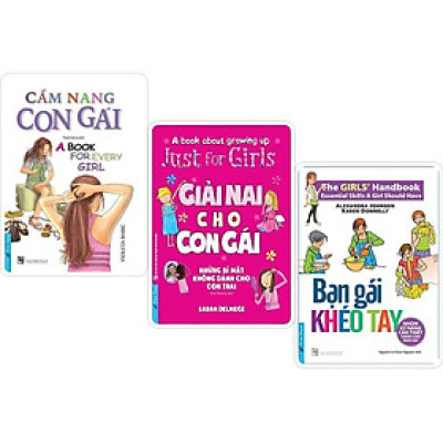 Sách - Cẩm Nang Con Gái + Bạn Gái Khéo Tay + Giải Nai Cho Con Gái
