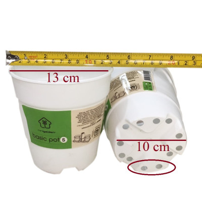 Chậu trồng cây trong nhà cao cấp Minigarden Basic Pot S (Combo 5 chậu) nhập khẩu Châu Âu, Nhựa PP Chống UV, có khả năng tự hút nước và thoát nước giúp cây sống tốt mà không cần chăm sót