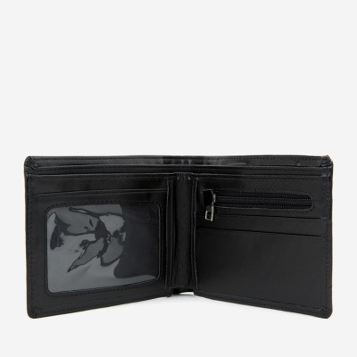 HJ2102-HJ4111 - Bộ Bóp nam & Dây nịt nam Huy Hoàng da bò màu đen