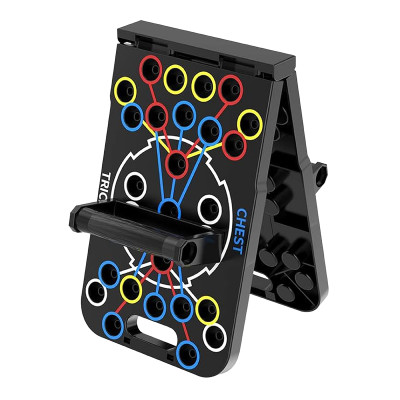 Dụng cụ hít đất RH006 tập thể thao tại nhà kèm bàng chỉ dẫn theo màu sắc tập trung các nhóm cơ chính - Kèm d