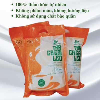 Trà Cà Gai Leo Thái Hưng 50 túi lọc - Mát gan thanh nhiệt, giải độc, giảm mụn nhọt (250g)
