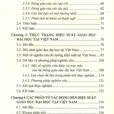 Phân Tích Hiệu Suất Của Giáo Dục Đại Học Ở Việt Nam - Trịnh Thanh Hải, Trần Trung (Đồng chủ biên)