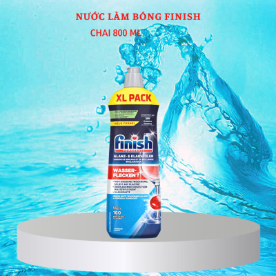 Combo Viên rửa bát Finish quantum 60 viên + Nước làm Bóng finish 800ml