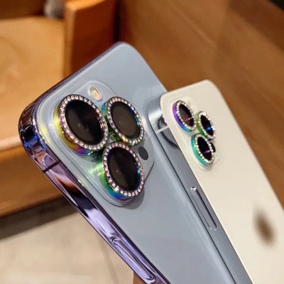 Dán vòng bảo vệ camera titan đính đá cho iPhone 14Pro/14ProMax/13Pro/13ProMax/12ProMax/11 ProMax( hàng chính hãng)