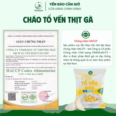 Yến Đảo - Thùng 30 Gói Cháo Yến Thịt Gà Ăn Liền Tiện Lợi Dinh Dưỡng Cho Gia Đình