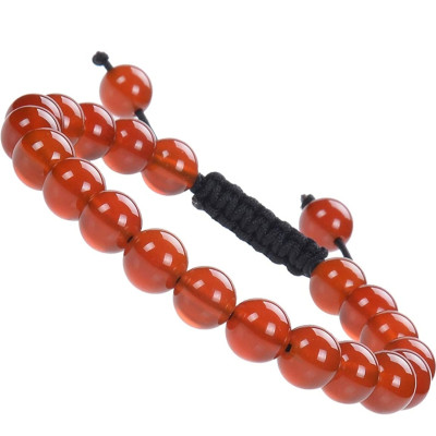 Vòng tay phong thủy đá thạch anh đỏ thiên nhiên size 10mm