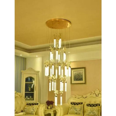 Đèn thả thông tầng phale HTK015, đèn chùm phòng khách, đèn phale DT