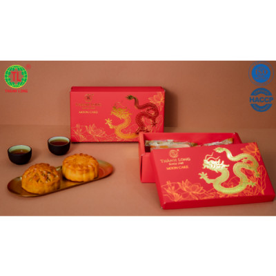 Hộp bánh trung thu 2 bánh chay 220g - Combo chay 2 - Thành Long (440g) - VIỆT NAM