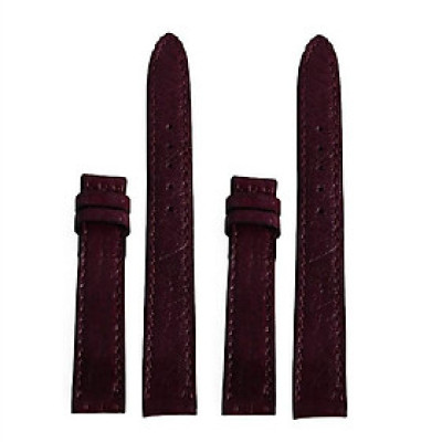 HT8457 - Dây đồng hồ Huy Hoàng da đà điểu da bụng size 12,14 màu tím